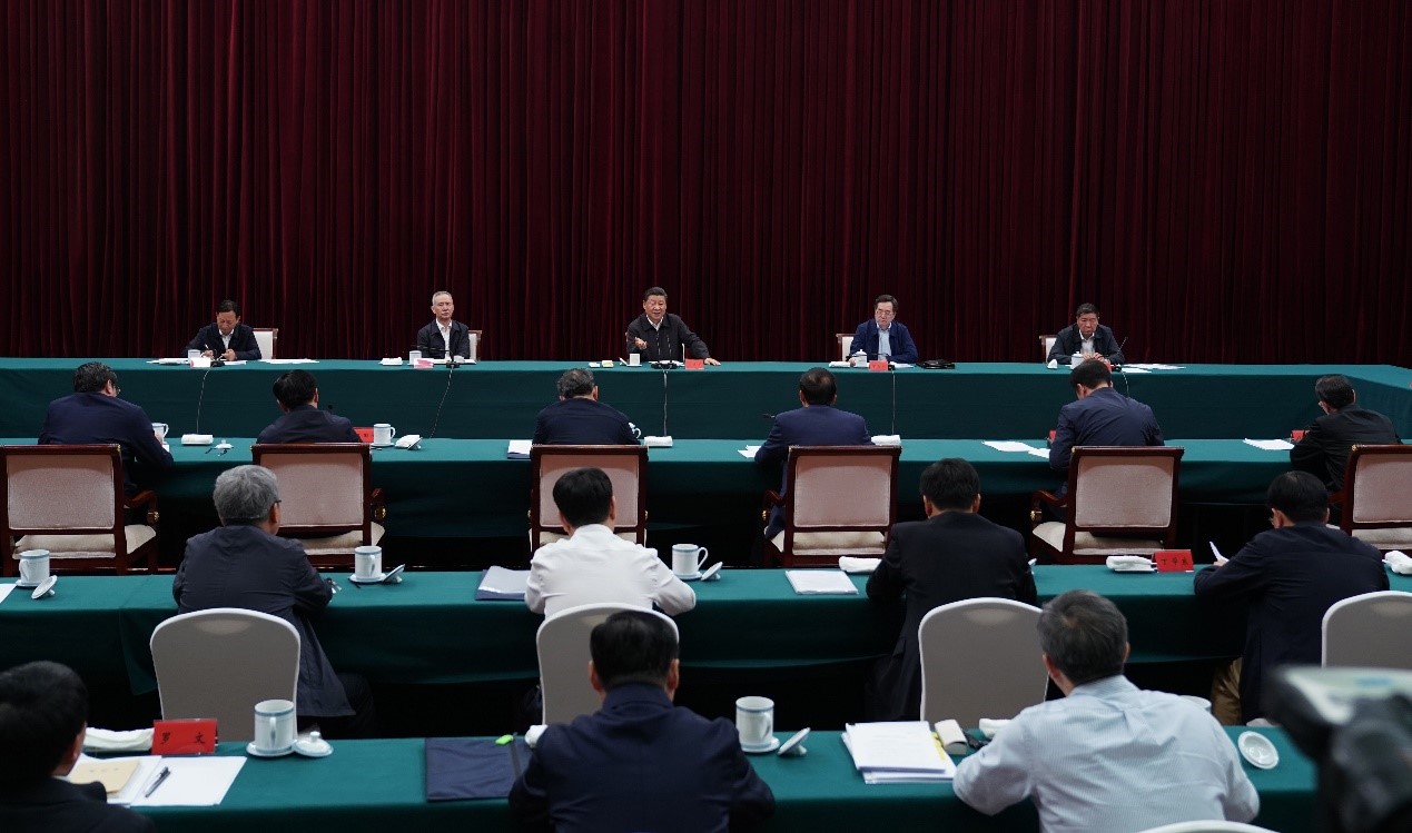 2019年5月20日至22日，中共中央總書記、國家主席、中央軍委主席習(xí)近平在江西考察，主持召開推動中部地區(qū)崛起工作座談會并發(fā)表重要講話。新華社記者 謝環(huán)馳 攝 