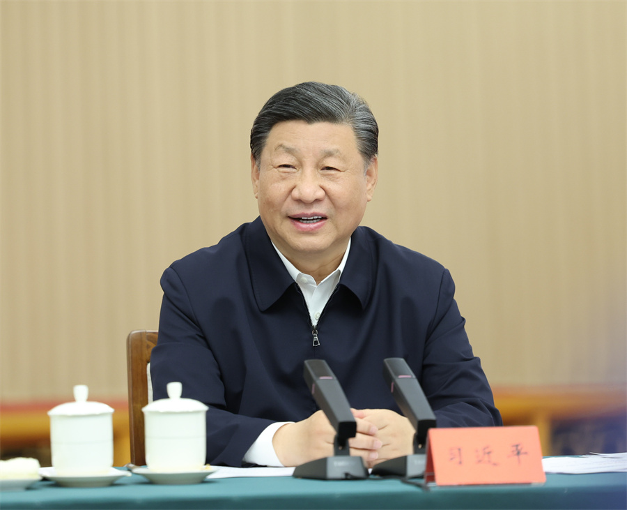 2024年5月23日下午，中共中央總書記、國家主席、中央軍委主席習(xí)近平在山東省濟南市主持召開企業(yè)和專家座談會并發(fā)表重要講話。新華社記者 鞠鵬 攝